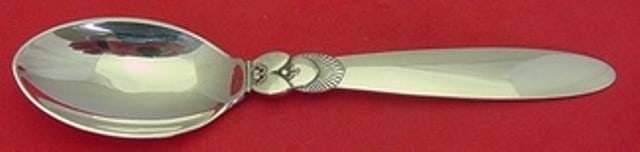 Georg Jensen Cactus Sterling Silver Child's Spoon 5 7/8" (1 of 2)