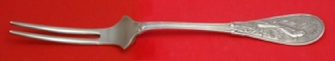 Tiffany & Co Japanese Sterling Silver Custom 7 Inch Serving Fork: Tiffany & Co Japanese Sterling Silver Custom 7 Inch Serving Fork This exquisite serving fork, custom made by Tiffany & Co., features the elegant Japanese pattern and is crafted from high-quality sterl