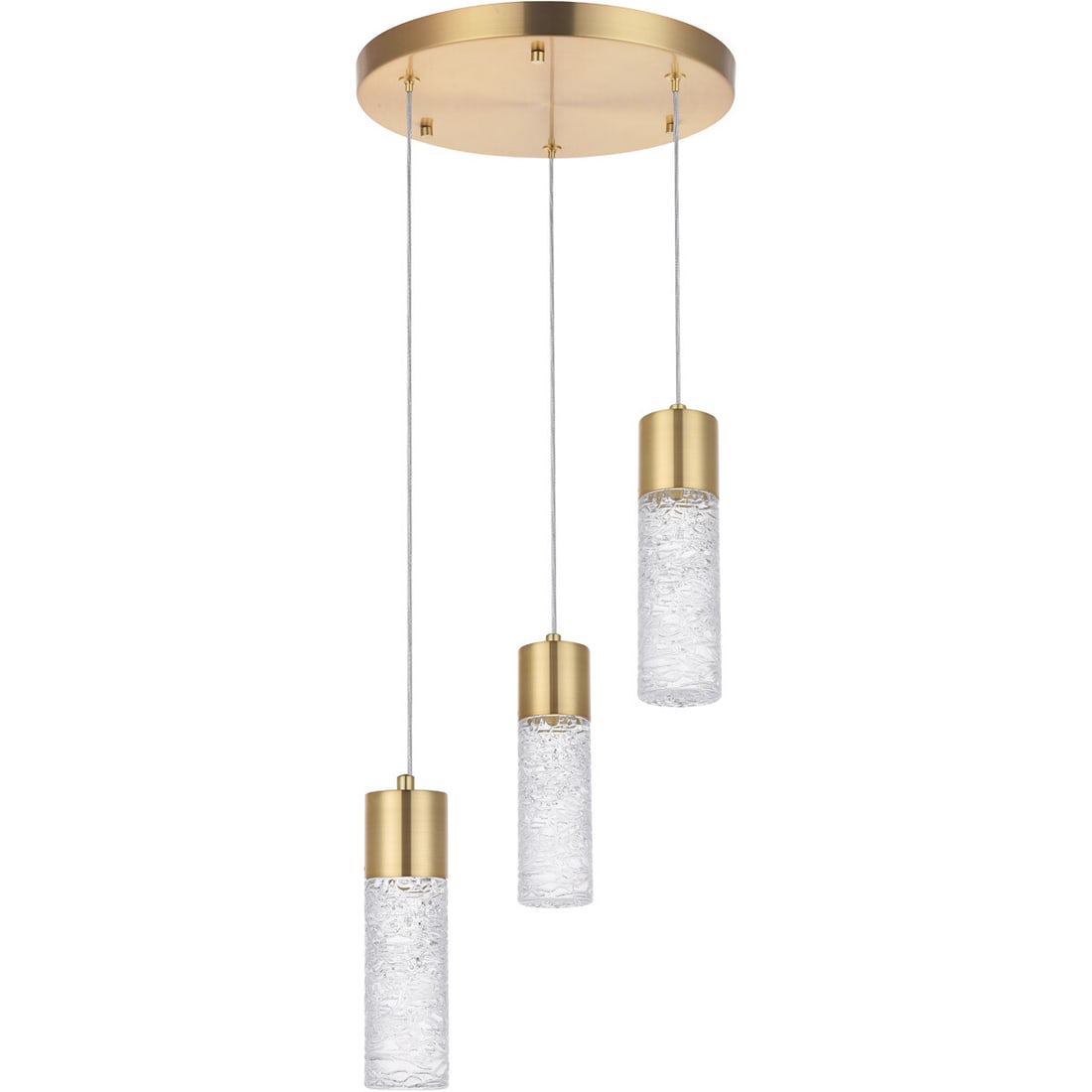 Constellation Gold Glass LED Pendant Chandelier (1 of 12)