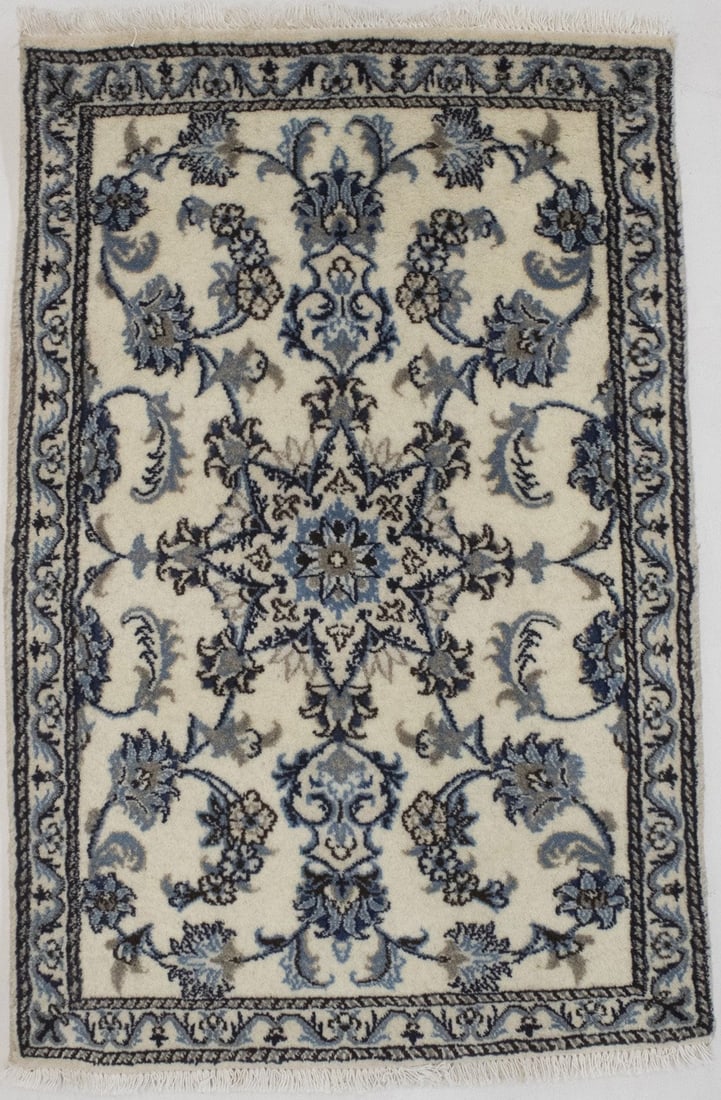 Handmade Wool Oriental Area Rug Floral Design 2'6 x 4'0: Handmade Wool Oriental Area Rug Floral Design 2'6 x 4'0 Elevate your home decor with this exquisite handmade Oriental area rug, perfect for small entryways. Crafted with care in Western Asia, this rug