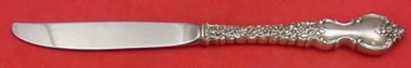 Du Barry Sterling Silver Knife 9" by International: Du Barry Sterling Silver Knife 9" by International This stunning Du Barry knife from International Sterling features a regular 9" length, showcasing a beautiful sterling silver hollow handle paired wi