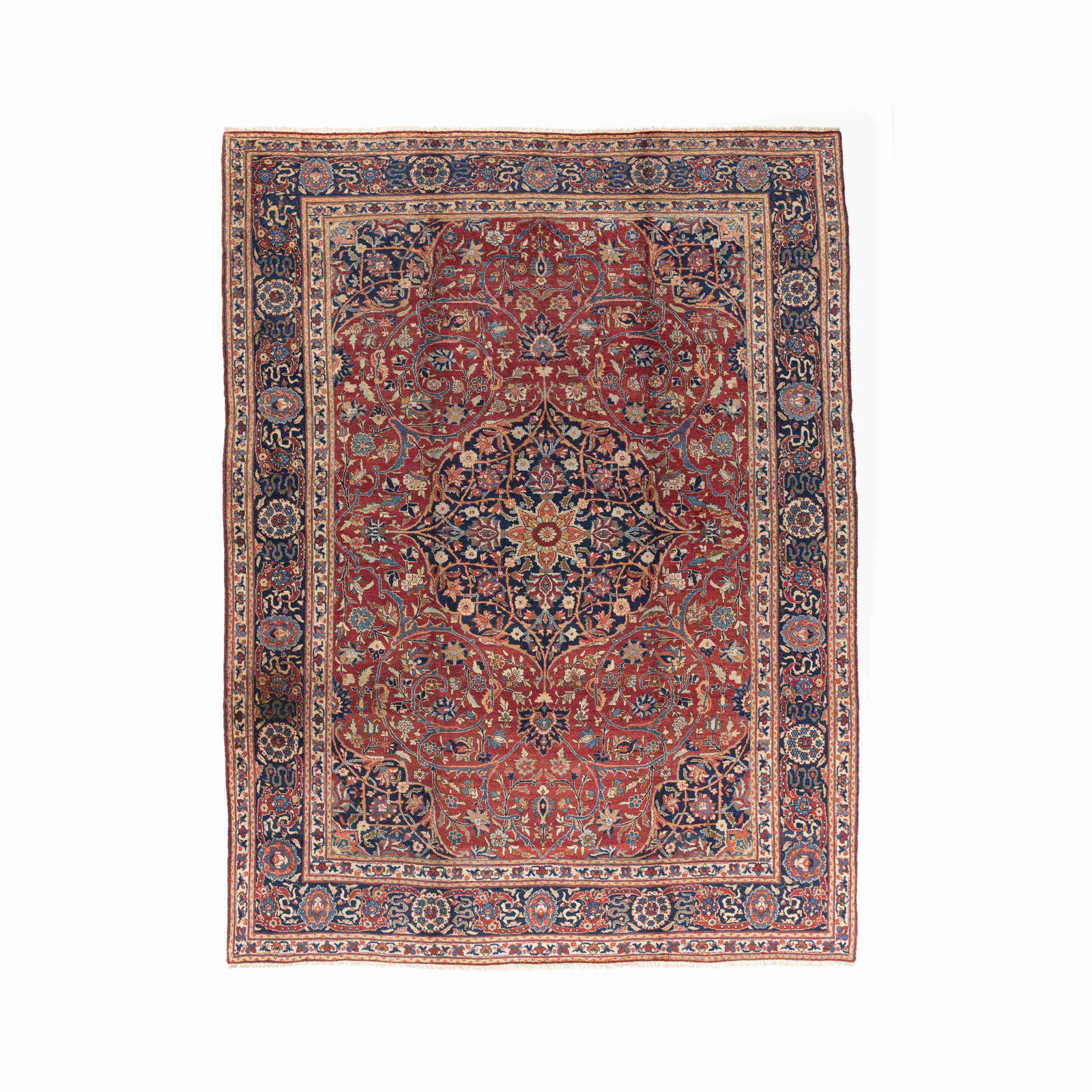 Handmade Sivas Wool Carpet 118.9 x 159.1 Inches: Handmade Sivas Wool Carpet 118.9 x 159.1 Inches Experience the artistry of an Authentic Handmade Sivas Carpet, crafted with meticulous attention to detail. This stunning piece features a rich wool on 