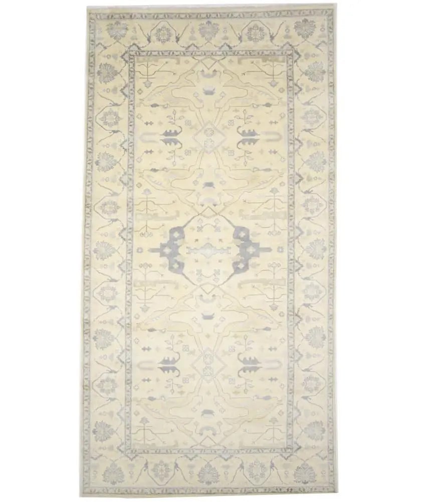 Rare Handmade Oushak Floral Wool Rug 9'0 x 17'8 ft Eco-Friendly Modern Area Rug: Rare Handmade Oushak Floral Wool Rug 9'0 x 17'8 ft Eco-Friendly Modern Area Rug This exquisite handmade Oushak floral wool rug measures 9'0" x 17'8" and features a beautiful floral pattern in muted sh