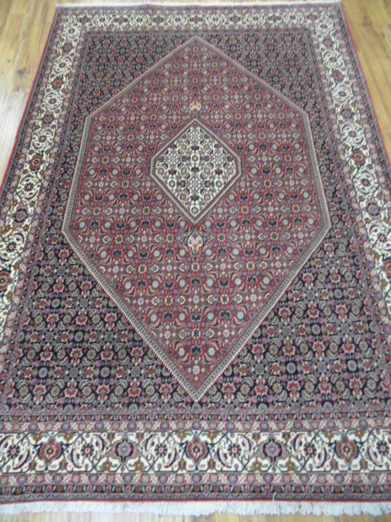 Handcrafted Red Persian Bijar Rug 6'7 x 9'9 Artisan Design: Handcrafted Red Persian Bijar Rug 6'7 x 9'9 Artisan Design Free continental US Shipping Transform your living space with this exquisite 6.7 x 9.9 Red Persian Bijar Rug, handcrafted by skilled Persian 