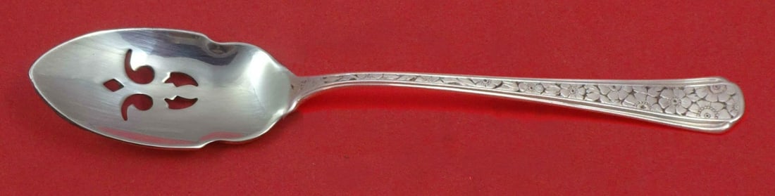Towle Old Brocade Sterling Silver Pierced Olive Serving Spoon 5 3/4 (1 of 1)