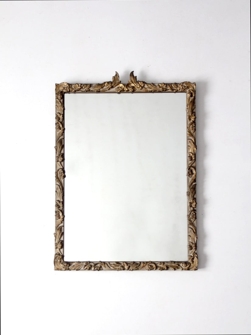 Louis XV Style Ornate Gilt Wall Mirror with Sculpted Crest (1 of 10)