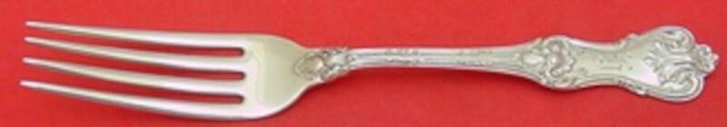 Frank Smith Federal Cotillion Sterling Silver Fork 7 1/8 inches: Frank Smith Federal Cotillion Sterling Silver Fork 7 1/8 inches This exquisite fork from the Federal Cotillion pattern by Frank Smith is crafted from high-quality sterling silver. Measuring 7 1/8 inch