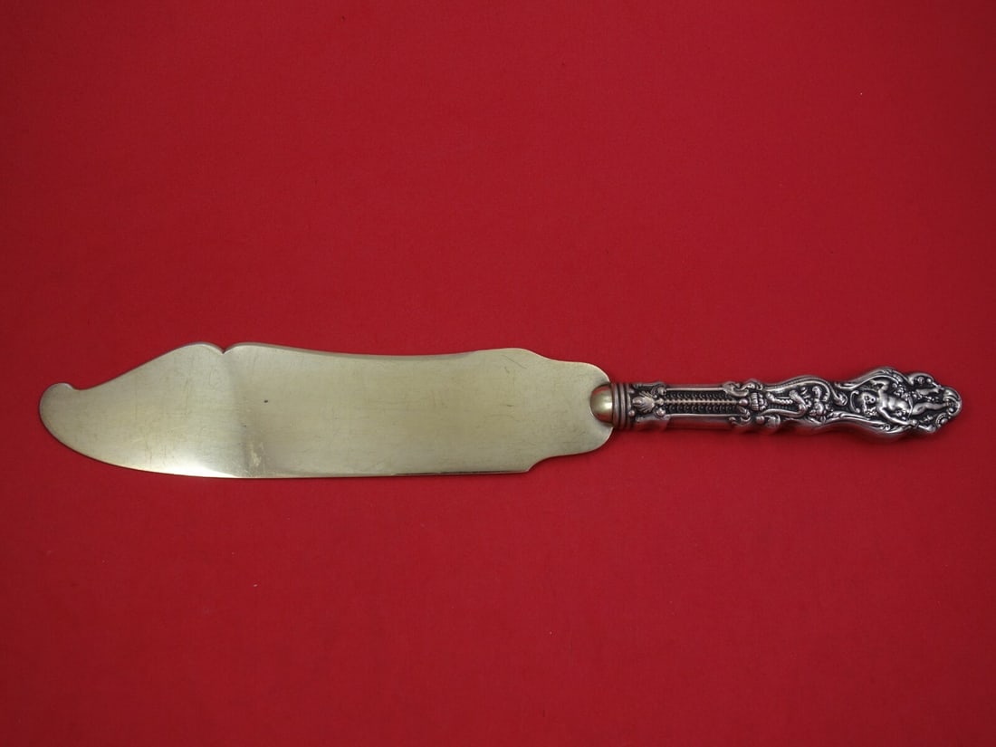 Gorham Versailles Sterling Silver Ice Cream Slice 12 Inch Monogrammed: Gorham Versailles Sterling Silver Ice Cream Slice 12 Inch Monogrammed This exquisite ice cream slice is part of the Versailles pattern by Gorham, crafted from all sterling silver. Measuring 12 inches 