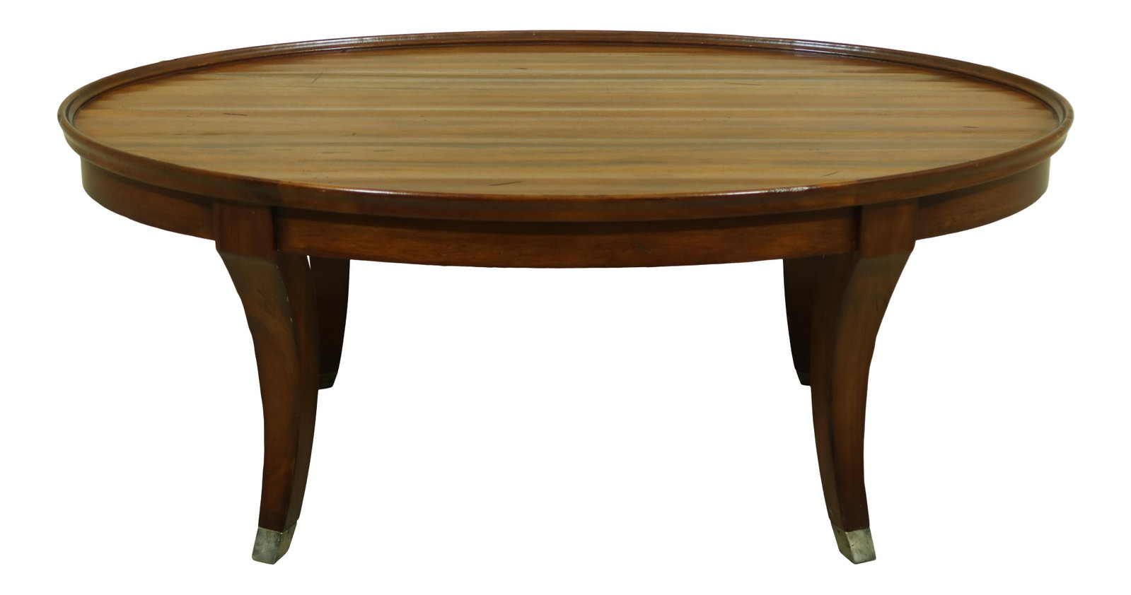 Lloyd's Rustic Oval Coffee Cocktail Table 52 x 30 Wood Distressed Finish (1 of 10)