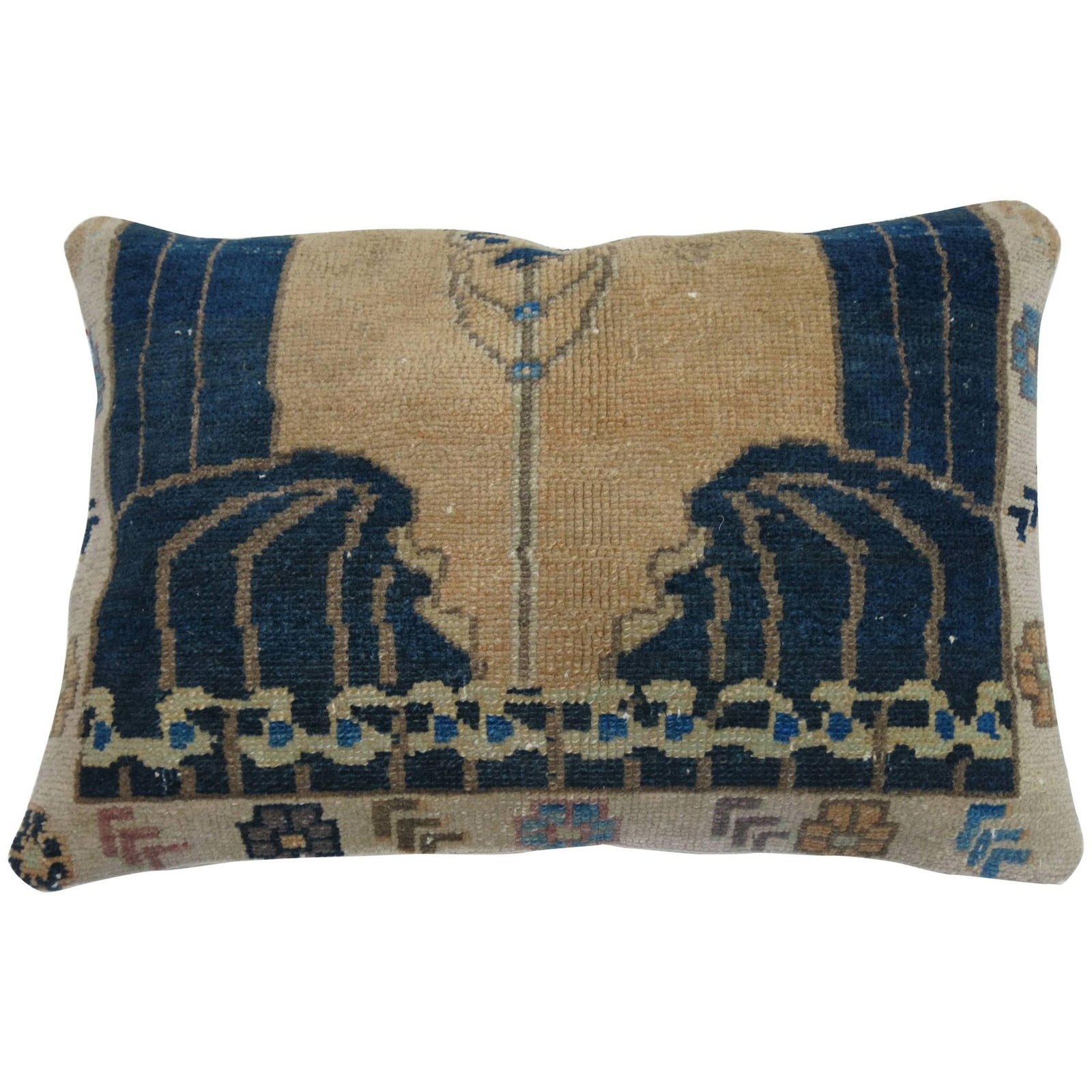 Vintage Turkish Wool Cotton Pillow Baroque Revival 21 x 28 (1 of 4)