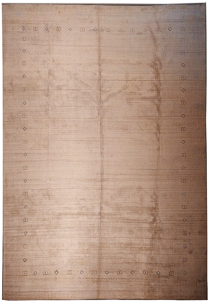 9 x 12 Modern Gabbeh Beige Handmade Wool Area Rug: 9 x 12 Modern Gabbeh Beige Handmade Wool Area Rug Free continental US Shipping Enhance your living space with this exquisite 9 x 12 Modern Gabbeh Handmade Wool Rug in Beige. This rug beautifully combi