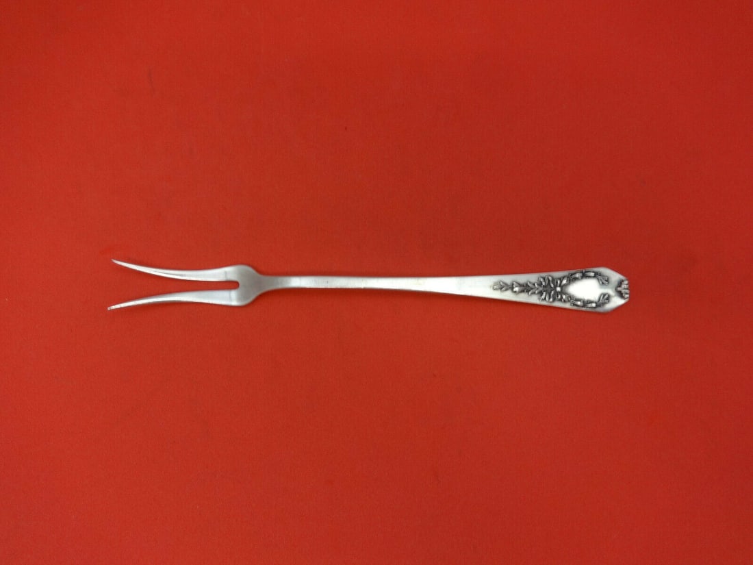 Whiting Madam Jumel Sterling Silver 2 Tine Butter Pick 6" (1 of 2)