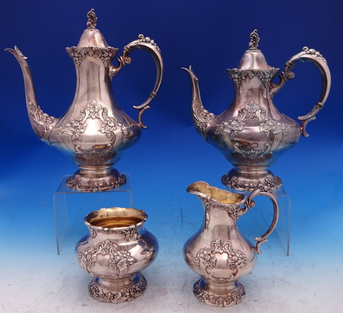 Four-Piece King Francis Silverplate Tea and Coffee Set by Reed and Barton (1 of 18)