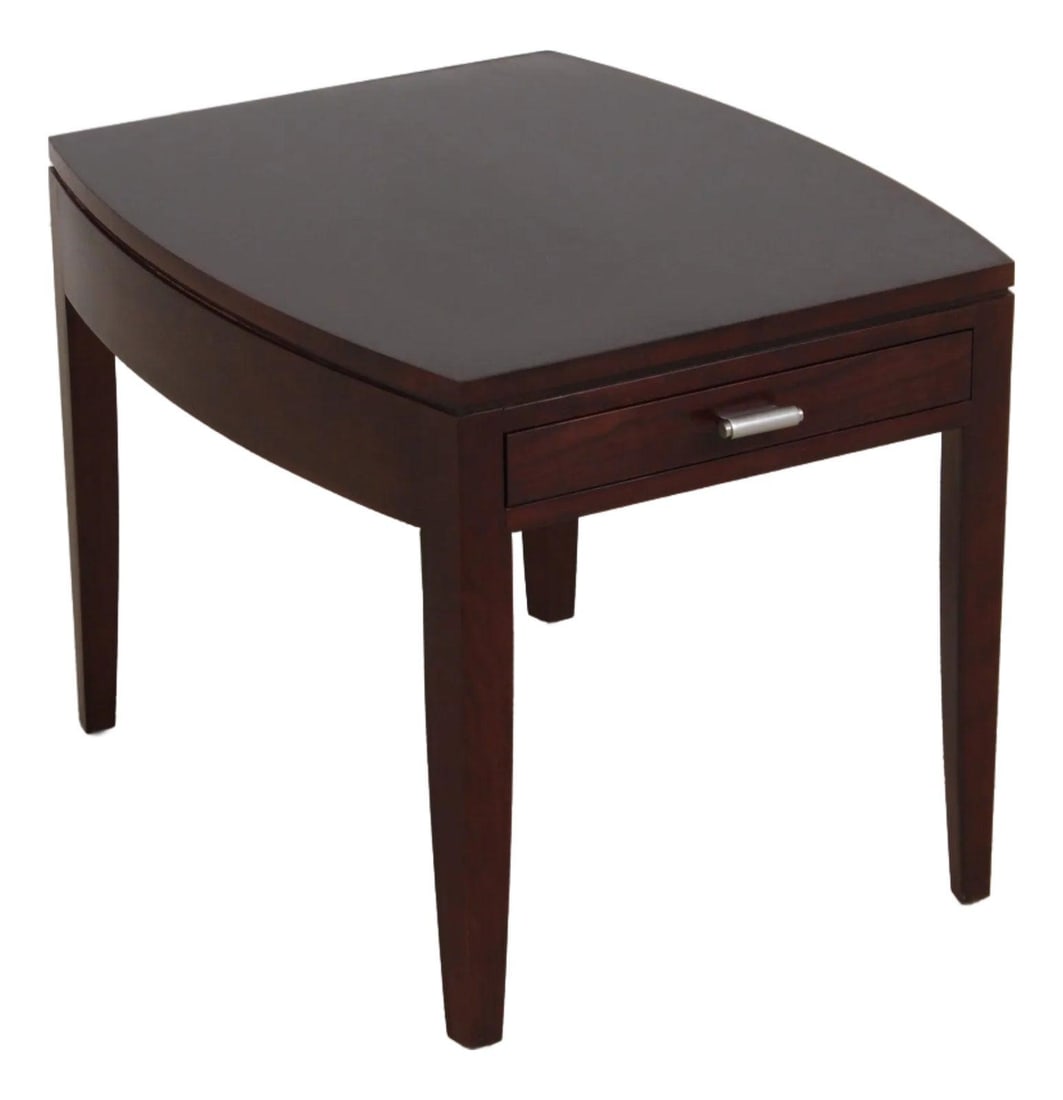 Metropolitan Collection Cherry Wood Side Table with Single Drawer by Stickley (1 of 10)