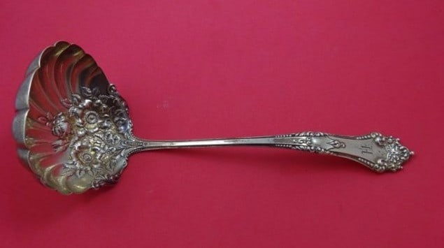 Reed and Barton La Touraine Sterling Silver Oyster Ladle Floral Design 10" (1 of 1)