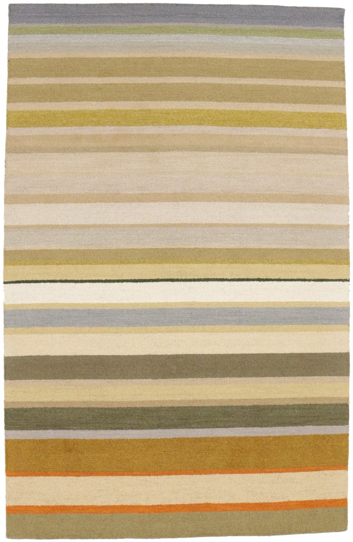 Hand-Tufted Wool Area Rug Striped Modern 5'0 x 8'0 Multicolor Kids Decor: Hand-Tufted Wool Area Rug Striped Modern 5'0 x 8'0 Multicolor Kids Decor This modern area rug features a vibrant multicolored striped design, hand-tufted from plush wool for a soft and comfortable fee