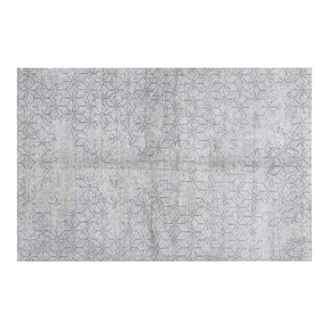 Hand-Knotted Wool Rug in Modern Indian Style 5'1" x 7'9" (1 of 6)