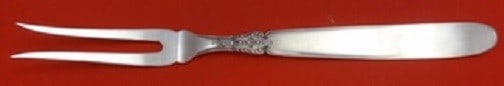 Buccellati Anacapri Sterling Silver 2-Tine Buffet Fork 10 1/8" (1 of 2)