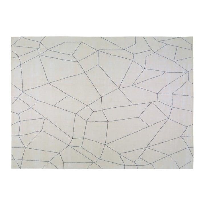 Moroccan Hand Knotted Wool Area Rug 9'1 x 12 White: Moroccan Hand Knotted Wool Area Rug 9'1 x 12 White This hand-knotted Moroccan wool rug is crafted using traditional techniques, offering a blend of timeless artistry and modern design. The rug feature