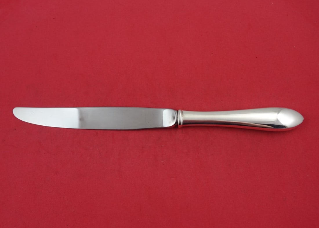 Kirk-Stieff Wadefield Sterling Silver Dinner Knife 9 7/8 Modern: Kirk-Stieff Wadefield Sterling Silver Dinner Knife 9 7/8 Modern Elevate your dining experience with this Wadefield dinner knife by Kirk-Stieff. Crafted from high-quality sterling silver (.925), this e