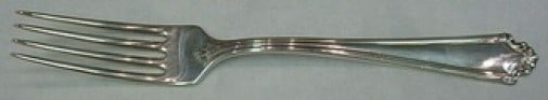 Reed & Barton Saint George Sterling Silver Fork 7 1/4": Reed & Barton Saint George Sterling Silver Fork 7 1/4" This exquisite fork is part of the Saint George pattern by Reed & Barton, crafted from high-quality sterling silver. Measuring 7 1/4 inches, it s