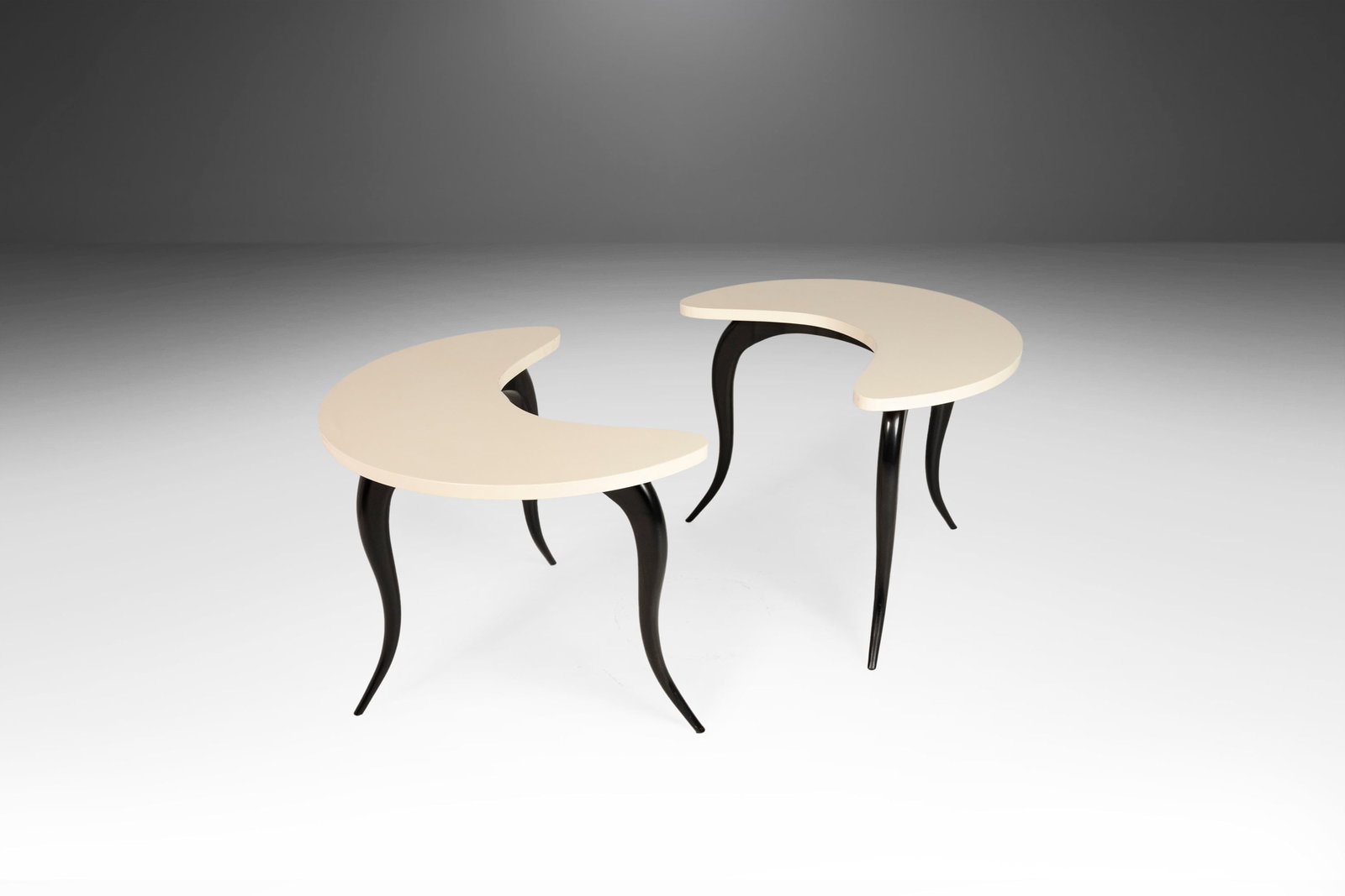 Art Deco Spider Leg Side Tables Set of 2 After Osvaldo Borsani Italy 1970s (1 of 10)