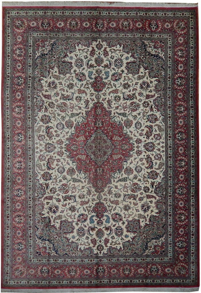 Handmade Persian Qom Silk Rug 8 x 11.7 ft Signed 500 KPSI Authentic Iran (1 of 6)