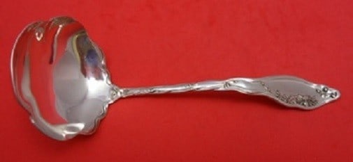 International Sterling Silver Mille Fleurs Sauce Ladle 5.5": International Sterling Silver Mille Fleurs Sauce Ladle 5.5" This exquisite sauce ladle features the elegant Mille Fleurs pattern by International Sterling. Crafted from high-quality sterling silver, t