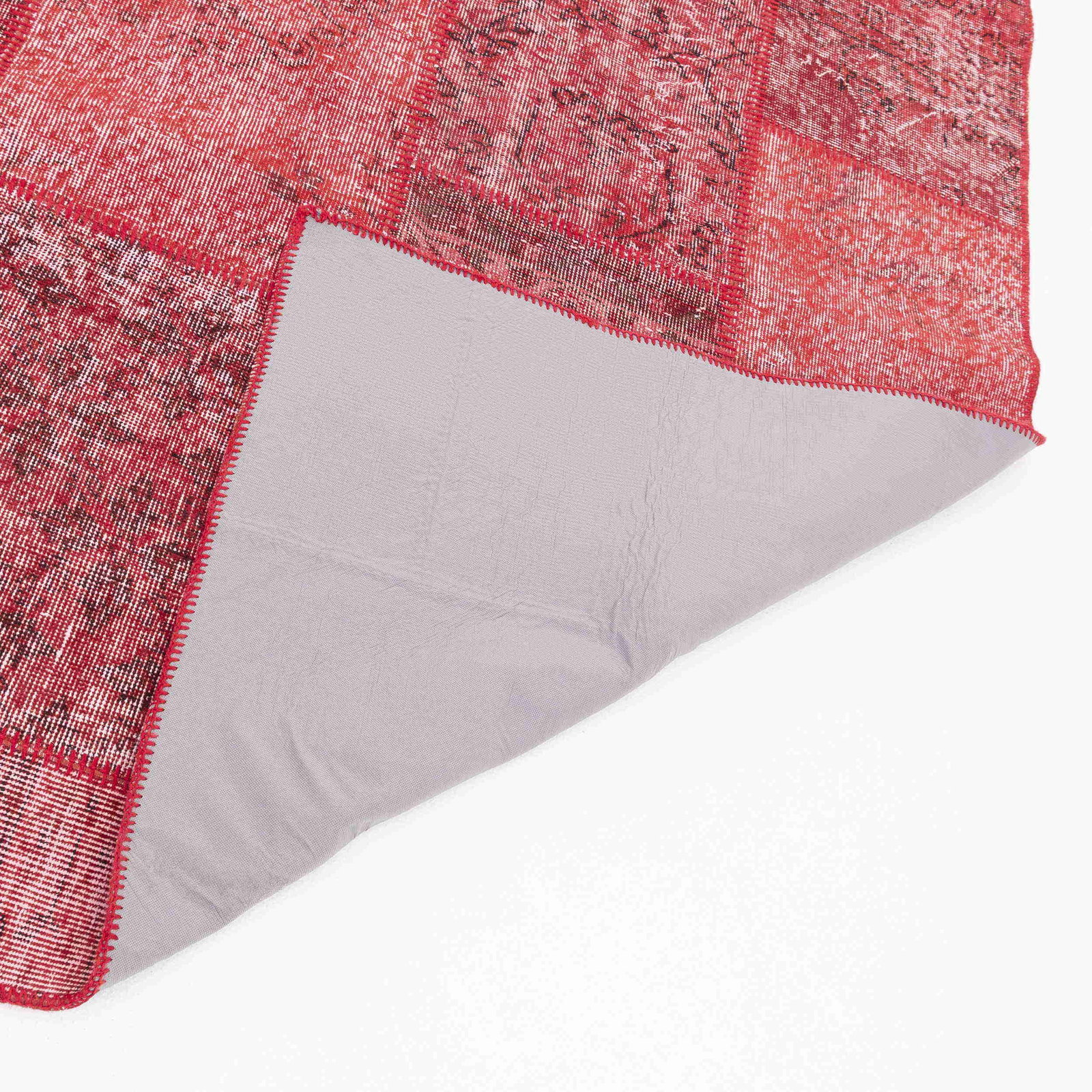 Authentic Handmade Patchwork Wool Carpet 98.4 x 137.8 Inch - 3