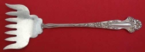 Blackinton Daisy Sterling Silver Sardine Fork 5 3/4 Inches: Blackinton Daisy Sterling Silver Sardine Fork 5 3/4 Inches This exquisite serving fork is part of the 'Daisy' pattern by Blackinton. Crafted from high-quality sterling silver, it measures 5 3/4