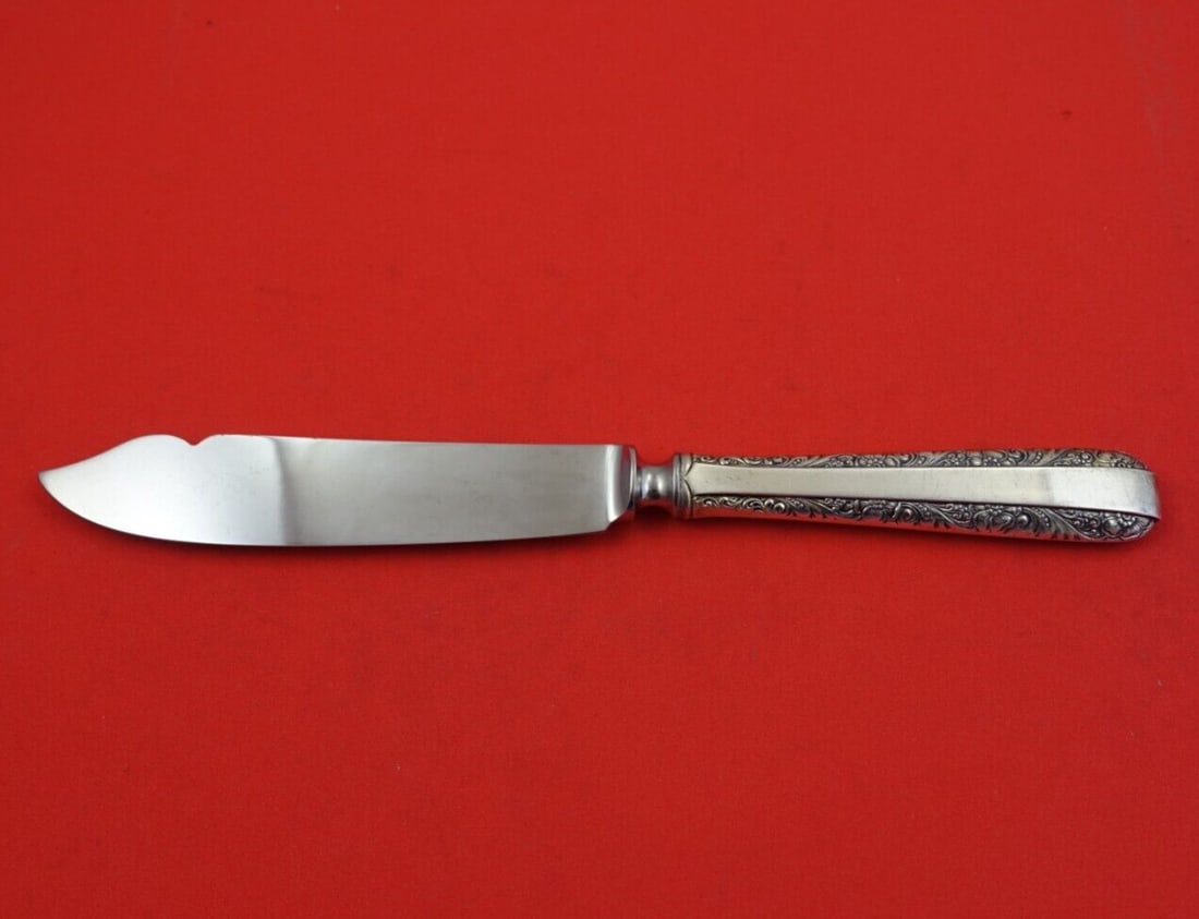 Towle Candlelight Sterling Silver Fish Knife 8.5" Stainless Blade: Towle Candlelight Sterling Silver Fish Knife 8.5" Stainless Blade Introducing the Candlelight Fish Knife by Towle, a stunning piece crafted from sterling silver with a hollow handle and a durable stai