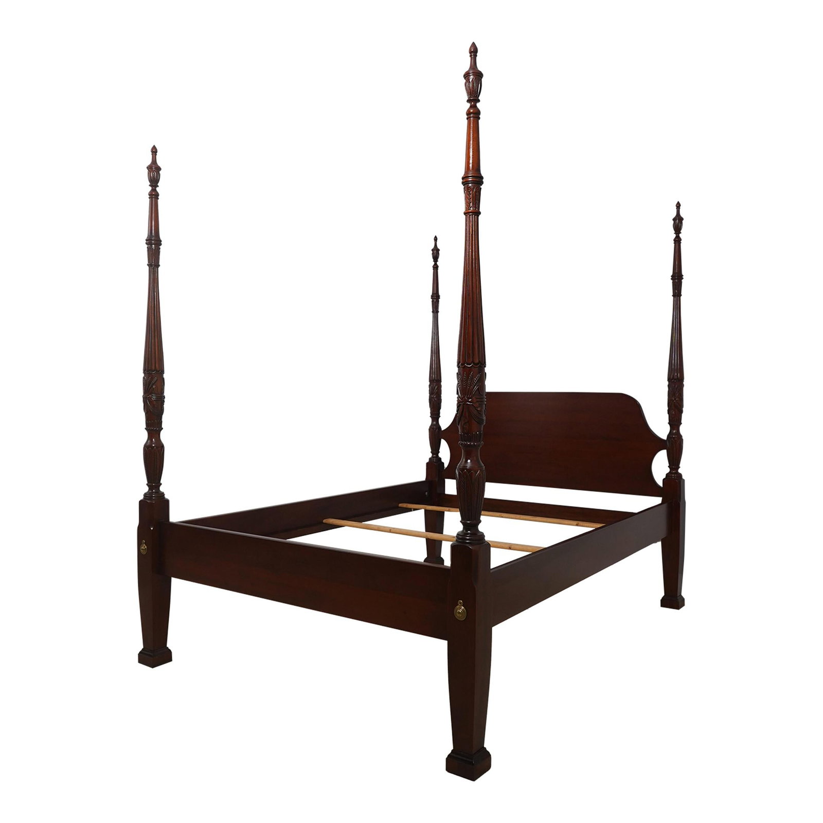 Lexington Queen Cherry Rice Carved Bed High Quality Design (1 of 10)