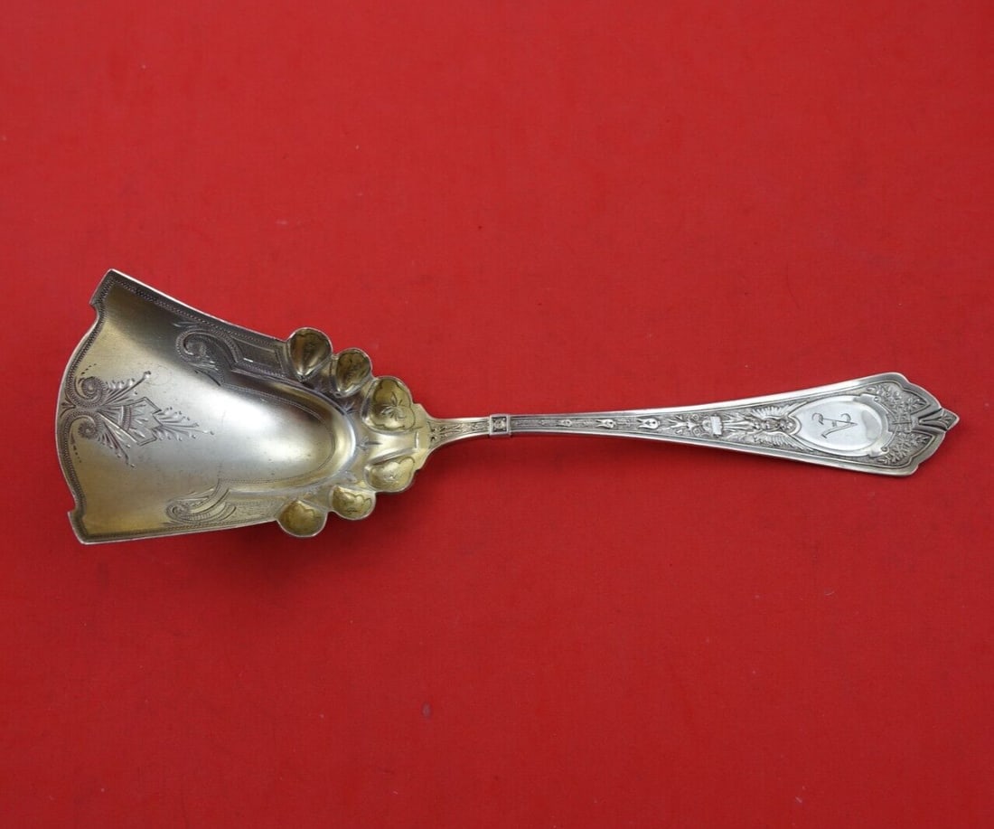 Schulz & Fischer Cleopatra Sterling Silver Cracker Scoop 9 Inch Gold Washed (1 of 3)
