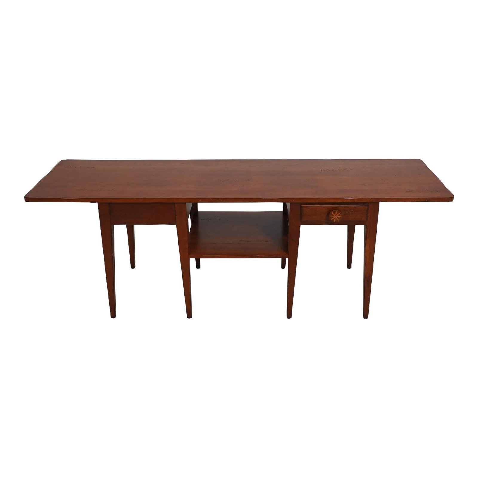 Baker Milling Road Cherry Wood Country Coffee Table with 2 Drawers: Baker Milling Road Cherry Wood Country Coffee Table with 2 Drawers This Baker Milling Road Cherry Country Style Coffee Table is a charming addition to any home. Crafted from quality cherry wood, it sh