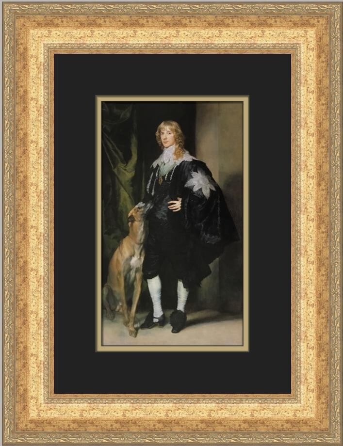 Anthony van Dyck Duke of Richmond Custom Framed Art Print 15x19: Anthony van Dyck Duke of Richmond Custom Framed Art Print 15x19 This Anthony van Dyck print titled "Duke of Richmond James Stuart" showcases the artist's exceptional expressionism, impressionism, and 