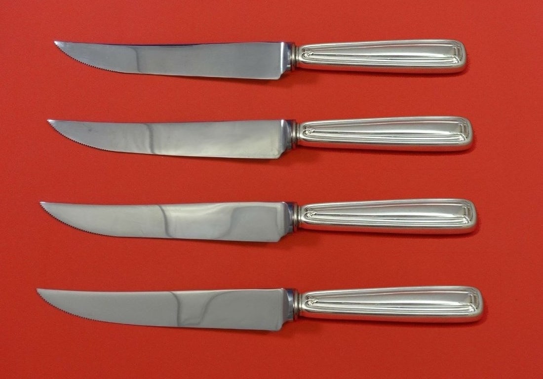 Tiffany & Co. Saint Dunstan 4pc Sterling Silver Custom Steak Knife Set (1 of 2)