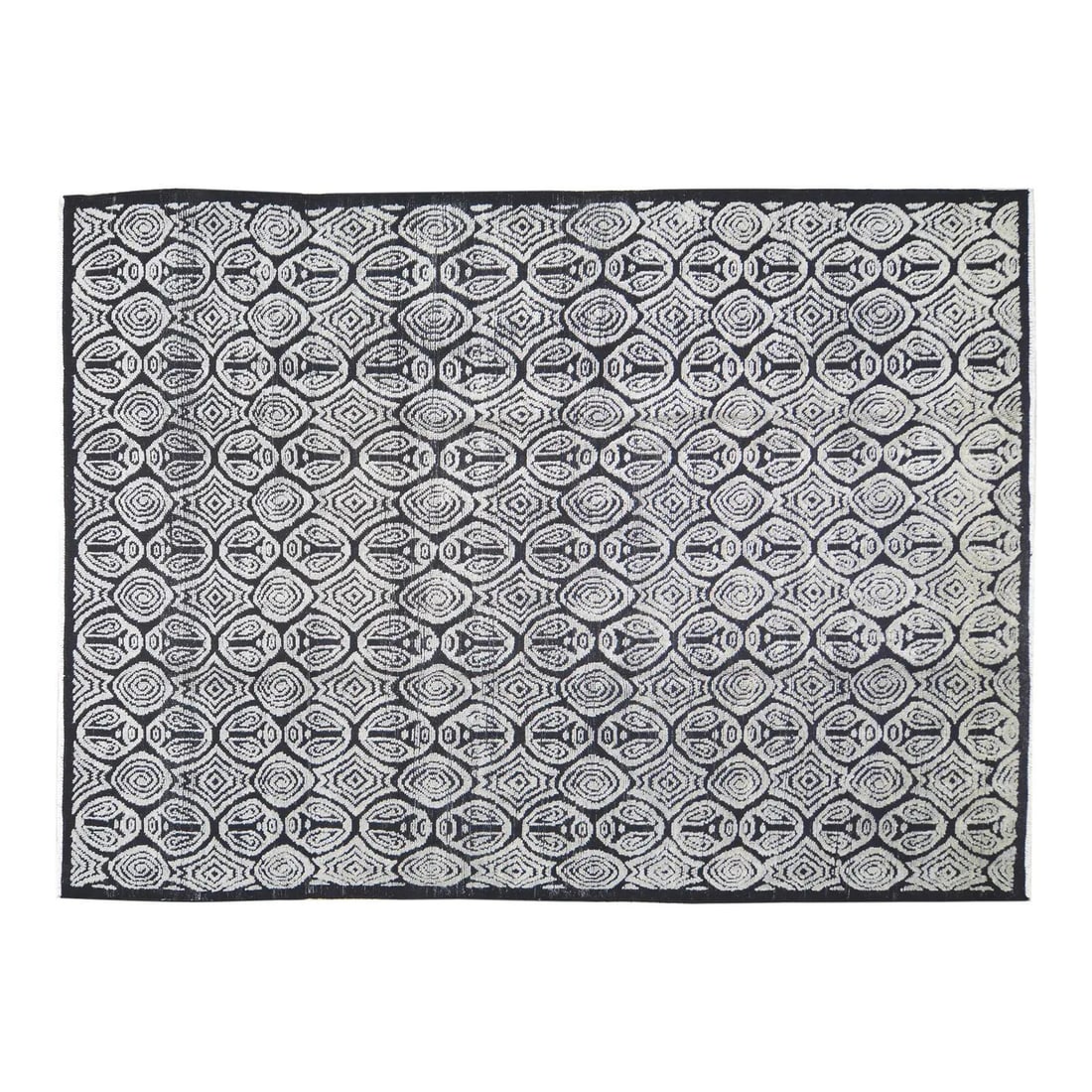 Handmade Wool Moroccan Sheba Area Rug 9'1 x 12'5 Blue: Handmade Wool Moroccan Sheba Area Rug 9'1 x 12'5 Blue This hand-knotted wool rug showcases traditional Moroccan craftsmanship with a contemporary design. Expertly made using time-honored techniques, i