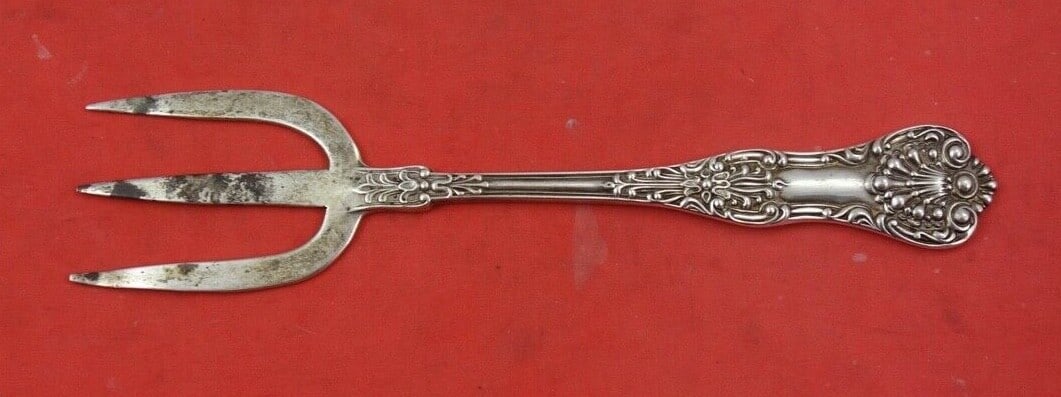 Dominick & Haff New King Sterling Silver Toast Fork 6 7/8" (1 of 2)