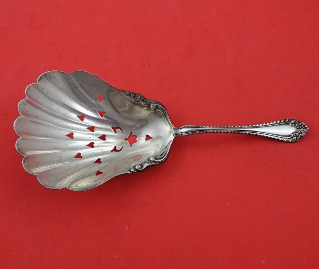 Alvin Melrose Sterling Silver 8 Inch Saratoga Chip Server: Alvin Melrose Sterling Silver 8 Inch Saratoga Chip Server This exquisite 8" Saratoga Chip Server is part of the Melrose pattern by Alvin, crafted from high-quality sterling silver. With a rich history