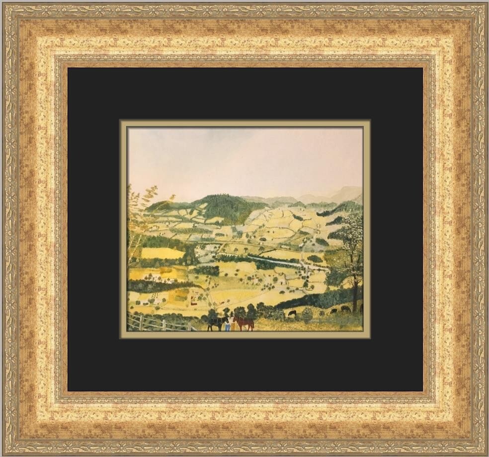 Grandma Moses Cambridge Valley Green Mountains Framed Print 1988 (1 of 2)