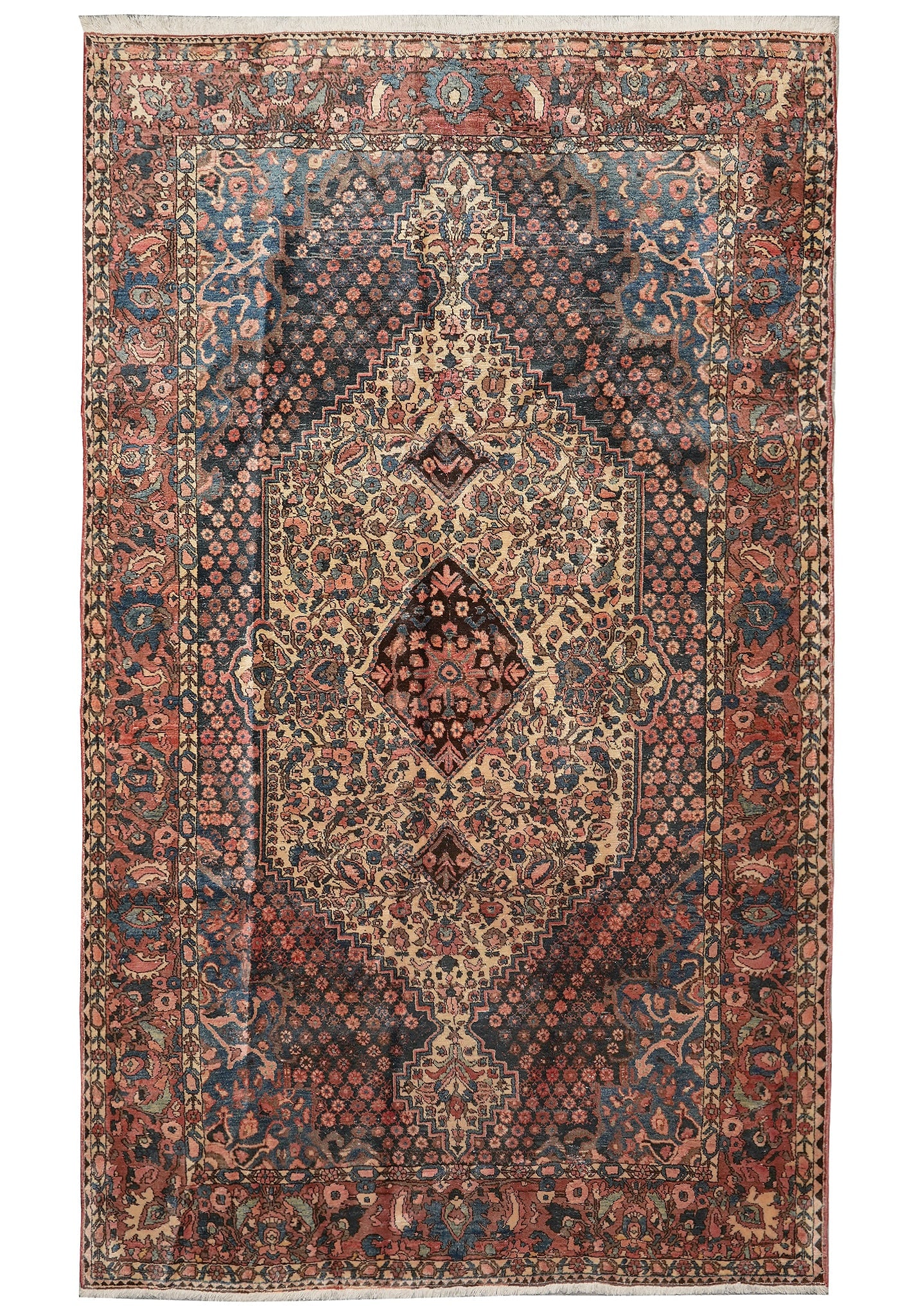 Persian Bakhtiar Rug 6.8 x 10.7 ft Hand-Knotted Wool Traditional Design (1 of 15)