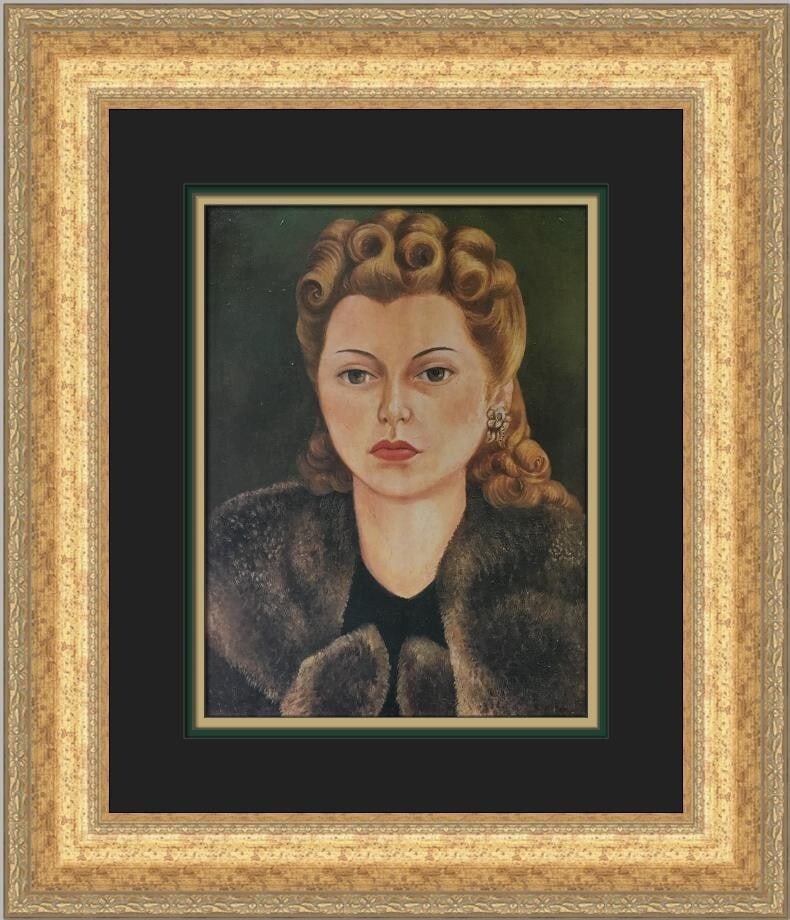 Frida Kahlo Portrait of Natasha Gelman Custom Framed Print 1998 Modernism Surrealism: Frida Kahlo Portrait of Natasha Gelman Custom Framed Print 1998 Modernism Surrealism This exquisite custom framed print features Frida Kahlo's renowned artwork titled "Portrait of Natasha Gelman." Mea