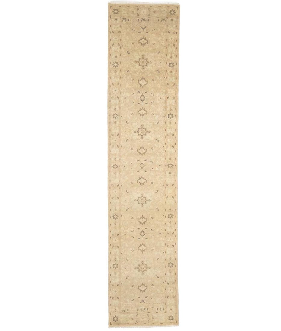 Hand-Knotted Wool Floral Runner Rug 2'7 x 12' Modern Transitional Carpet: Hand-Knotted Wool Floral Runner Rug 2'7 x 12' Modern Transitional Carpet This hand-knotted floral oriental runner rug features a transitional design with a modern floral pattern in muted tones of pink