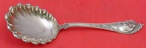 Watson-Newell Cherub Sterling Silver Serving Spoon 7.75 Inch: Watson-Newell Cherub Sterling Silver Serving Spoon 7.75 Inch This exquisite serving spoon features the Cherub pattern by Watson-Newell, crafted from high-quality sterling silver. Measuring 7 3/4 inche