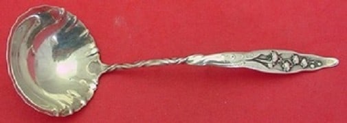 Whiting Sterling Silver 5 3/4" Lily of the Valley Sauce Ladle: Whiting Sterling Silver 5 3/4" Lily of the Valley Sauce Ladle This exquisite sauce ladle is crafted in sterling silver and features the elegant Lily of the Valley pattern by Whiting, dating back to 18