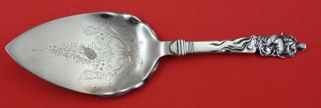 Gorham Nuremberg Sterling Silver Pie Server Bright Cut 8 1/4 (1 of 3)