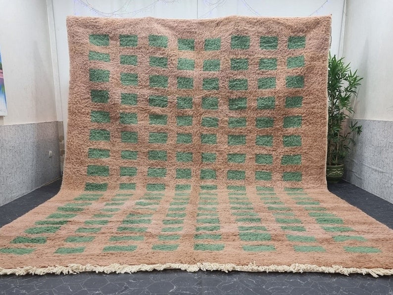 Handwoven Moroccan White Black Rug 10 x 6.56 Feet: Handwoven Moroccan White Black Rug 10 x 6.56 Feet Experience the beauty of Moroccan craftsmanship with this Fabulous Authentic Rug. Handwoven in the Atlas Mountains by skilled Berber women, this stunn