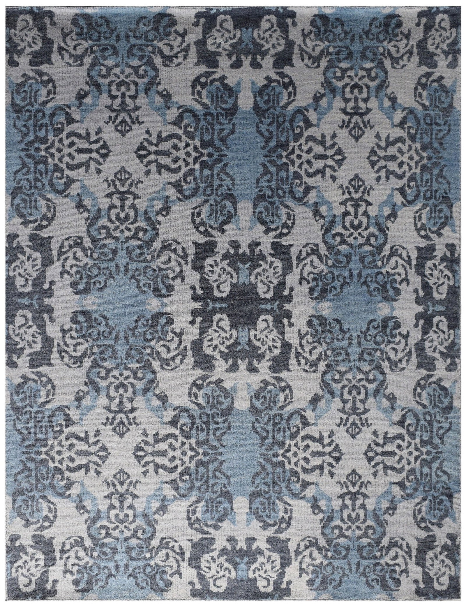 8 x 10 Gray Handwoven Wool Area Rug Modern Design India: 8 x 10 Gray Handwoven Wool Area Rug Modern Design India Free continental US Shipping Transform your space with this exquisite 8 x 10 Gray Modern Wool Handmade Rug. Expertly handwoven from premium-qual