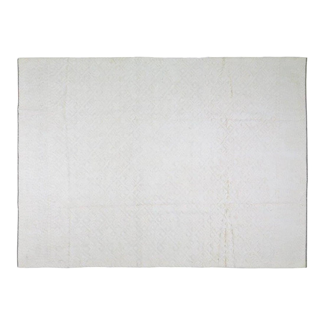 Handwoven Beni Ourain Wool Rug 9' x 12'4 Moroccan Vintage 1970s: Handwoven Beni Ourain Wool Rug 9' x 12'4 Moroccan Vintage 1970s This 1970s Moroccan Beni Ourain rug is hand-knotted from organic wool, showcasing a soft texture and traditional craftsmanship. Its vers