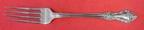 Oneida Afterglow Sterling Silver Fork 7 1/4" Flatware: Oneida Afterglow Sterling Silver Fork 7 1/4" Flatware This exquisite Afterglow regular fork, crafted from high-quality sterling silver by Oneida, measures 7 1/4" in length. The fork features the elega